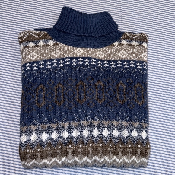 BUGLE BOY for Her • Vintage Fair Isle Sweater Size Large - Picture 6 of 9